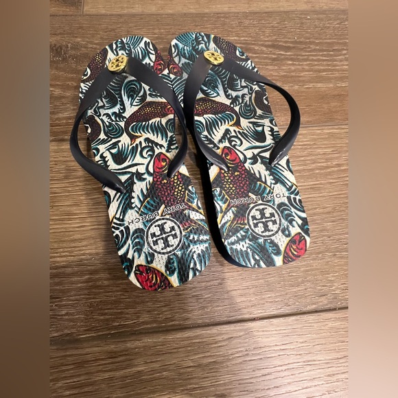 Tory Burch Wedge Flip-Flops - Picture 2 of 11